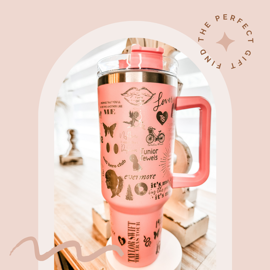 Album Engraved Taylor Swift Tumbler 40oz Stanley Quencher for Fans - The  best gifts are made with Love