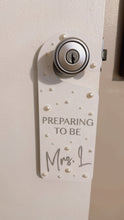 Load image into Gallery viewer, Custom Acrylic Wedding Door Hanger - 2-sided