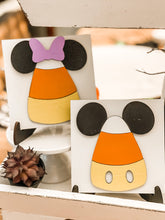 Load image into Gallery viewer, Candy Corn Mickey/Minnie