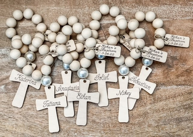 25pcs Mini Rosary Baptism Favors/Decade Rosaries/Communion Favors/Bapt –  ava and company