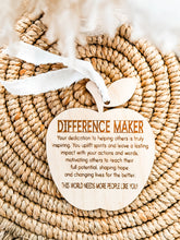 Load image into Gallery viewer, Difference Maker Apple Tag