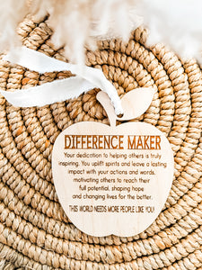 Difference Maker Apple Tag