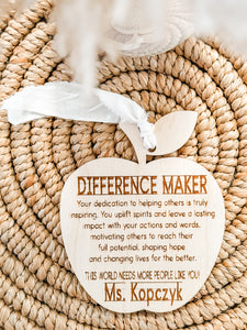 Difference Maker Apple Tag