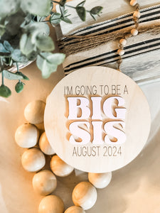 Custom Big Bro/Big Sis Pregnancy Announcement