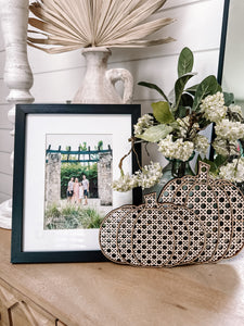 Decorative Boho Rattan/Cane Pumpkins