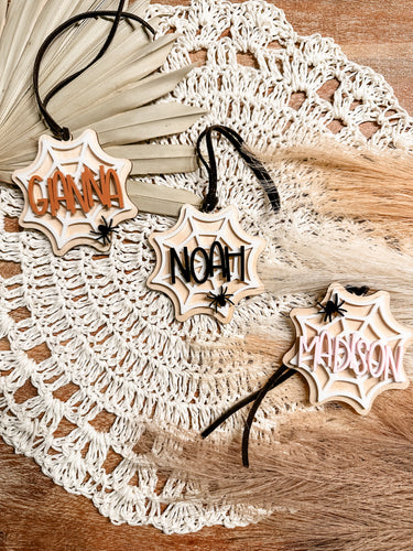 Spider Web Halloween Tag