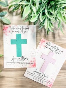 Seed Paper Cross & Card Favor