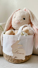 Load image into Gallery viewer, Wood Bunny Basket Tags