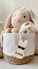 Load image into Gallery viewer, Wood Bunny Basket Tags