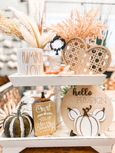 Load image into Gallery viewer, Mouse Inspired Pumpkin Sign w/stand
