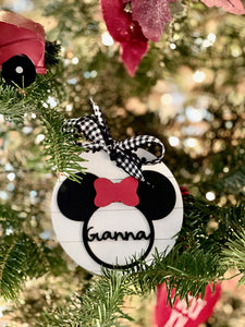 Shiplap Mickey Ornament