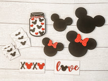 Load image into Gallery viewer, Disney Inspired Valentine&#39;s Tiered Tray Items &amp; Mini Love Letters
