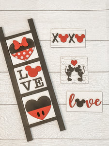 Disney Inspired Valentine Interchangeable Ladder & Tiles