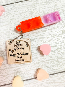 Valentine Pop Keychains and/or Bracelets