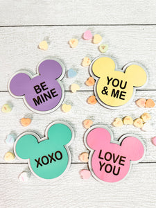 Mouse Inspired Valentine’s Conversation Hearts