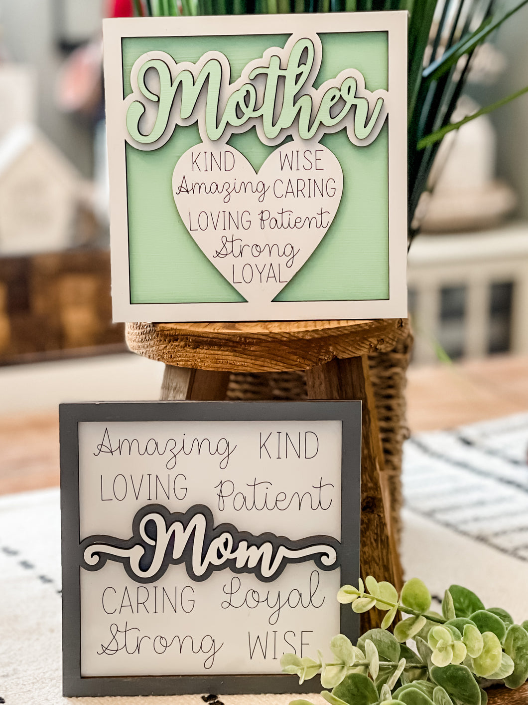Mom and/or Mother Mini Sign