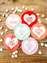 Load image into Gallery viewer, Acrylic Conversation Heart Round Sign