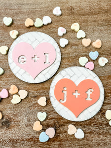 Herringbone Custom Conversation Heart Sign