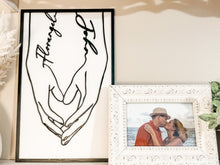 Load image into Gallery viewer, Custom Holding Hand Couple Sign