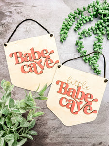Babe or Little Man Cave Hangers