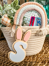 Load image into Gallery viewer, Bunny Ear Initial Easter Tag