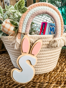 Bunny Ear Initial Easter Tag