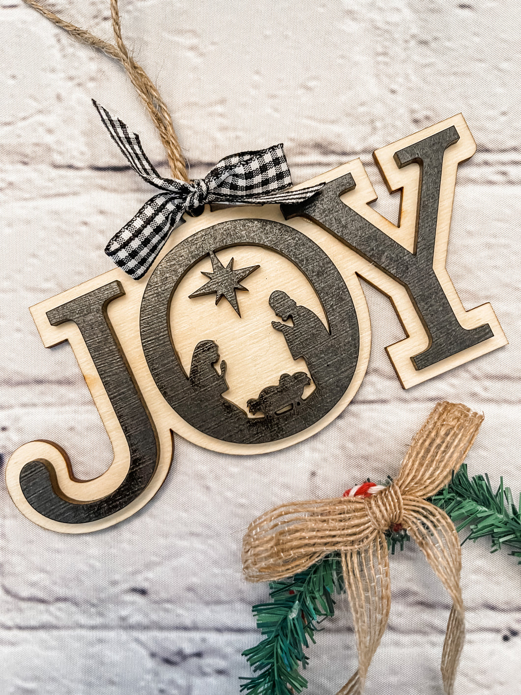 Joy and/or Oh Holy Night Nativity Ornament