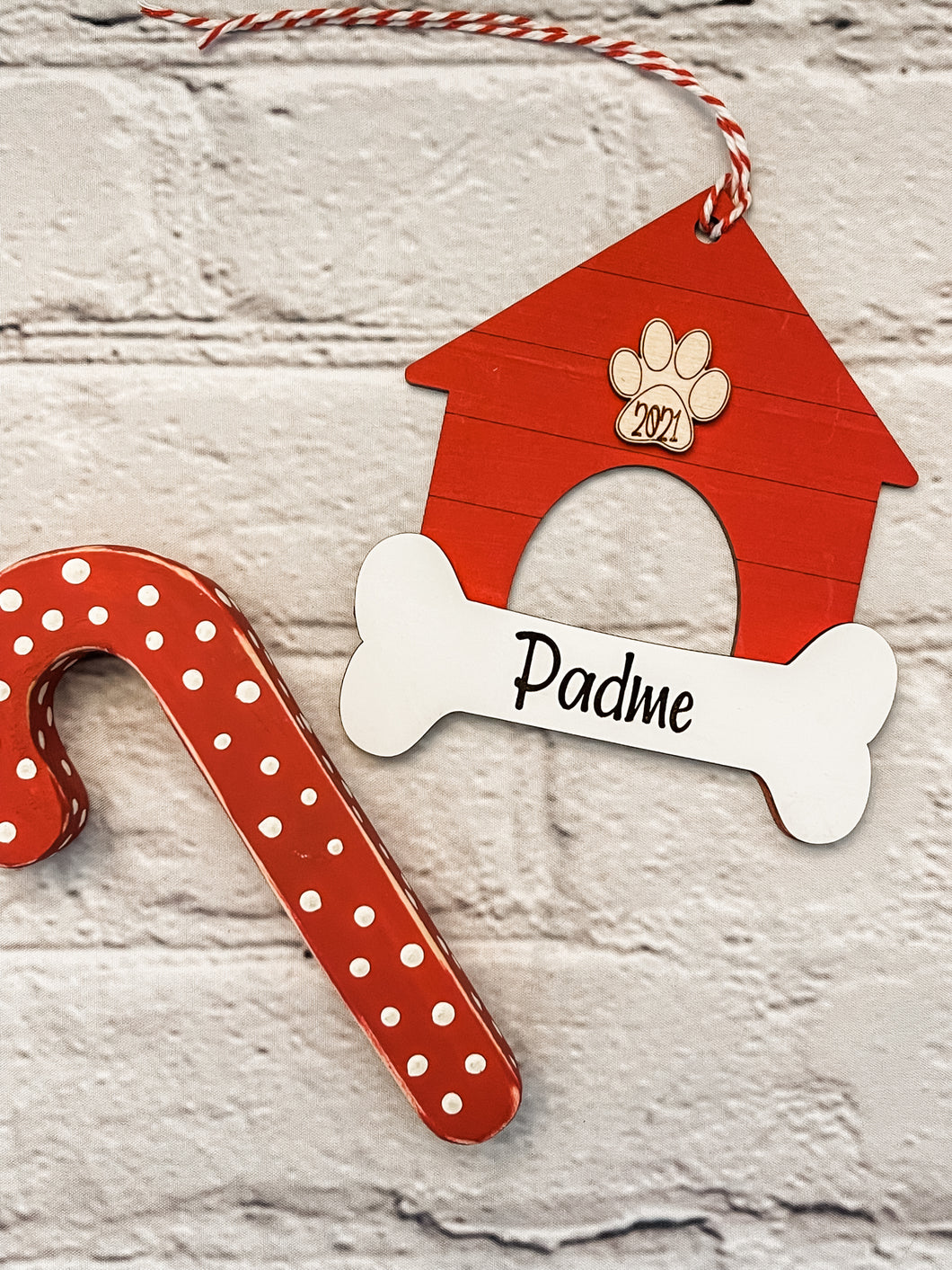 Personalized Dog House & Bone Ornament