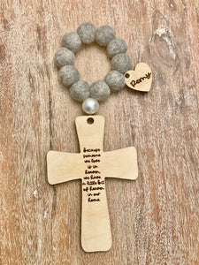 Heaven in Our Home Decade Rosary with Heart Tag