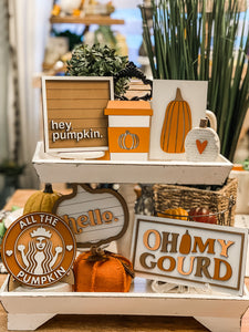 Oh my Gourd Tiered Tray Set