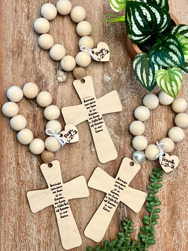 Heaven in Our Home Decade Rosary with Heart Tag