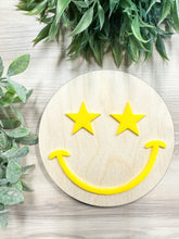 Load image into Gallery viewer, Retro 3D Happy Face Decor - Smiley Sign