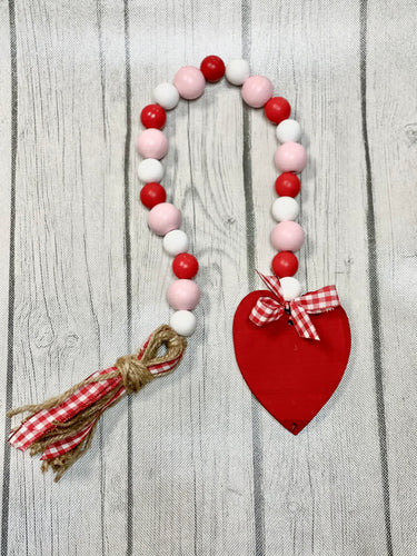 Red Heart Garland