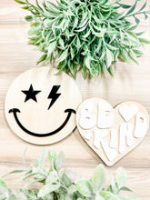 Load image into Gallery viewer, Retro 3D Happy Face Decor - Smiley Sign