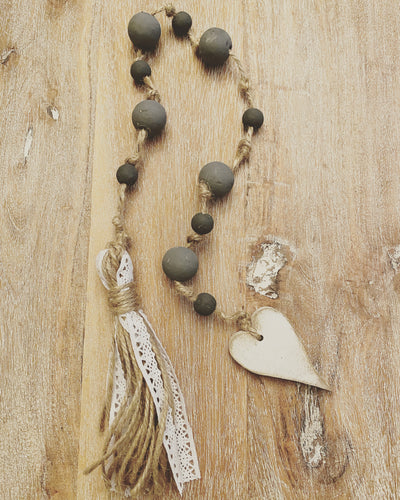 Small Knotted Heart Garland