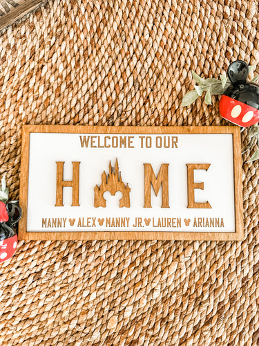 Personalized Mouse-Inspired Home Sign