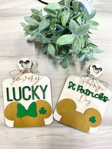 St. Patrick's Mouse inspired Faux Cutting Board